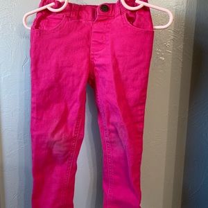 Hot pink girls pants